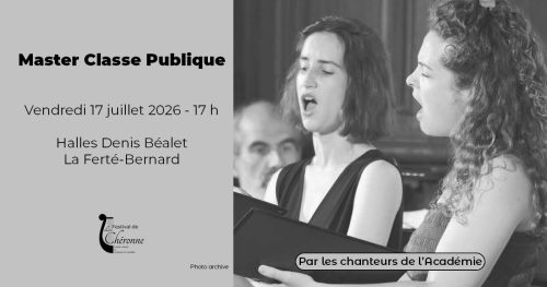 Festival de la Chéronne – 1ère master classe publique des chanteurs de l’Académie